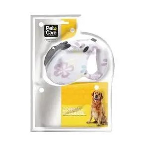 PET CARE – Correa Retráctil con Flores