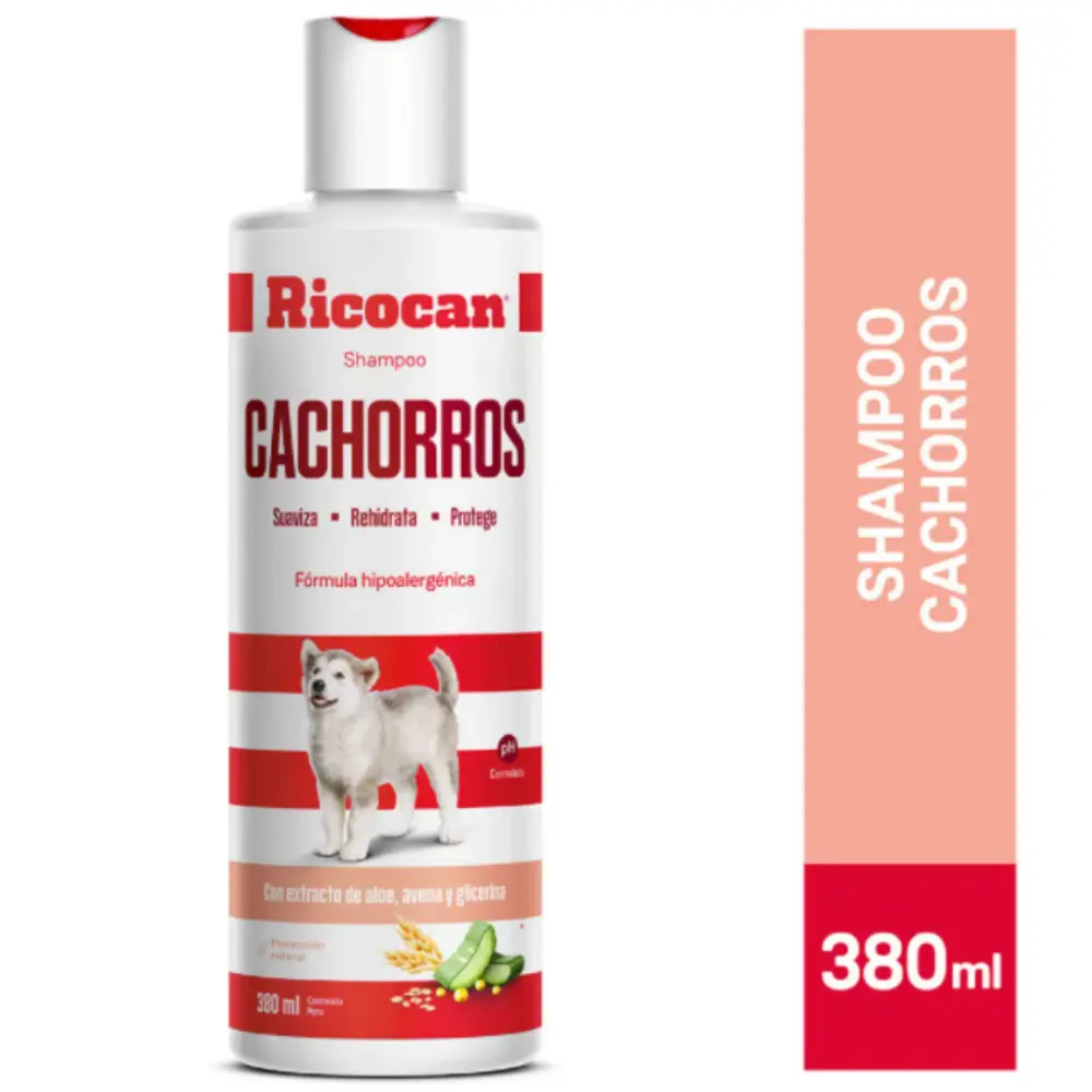 Ricocan Shampoo Cachorro Hipoalergénico Frasco 380 Ml