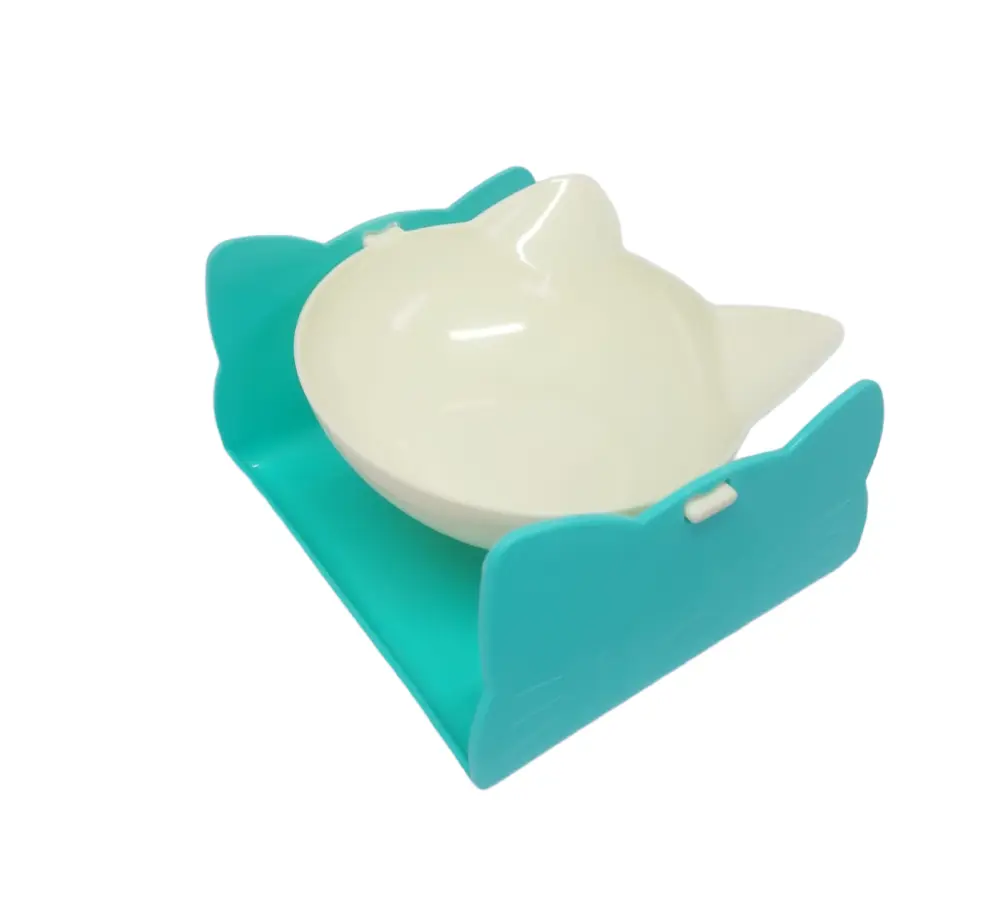 Comedero con Soporte Elevado – 15 Grados para Protección del Cuello