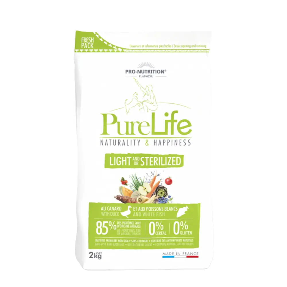 Pure Life Dog Light Sterilized  2Kg – Tendencia sobrepeso y/o Esterilizados