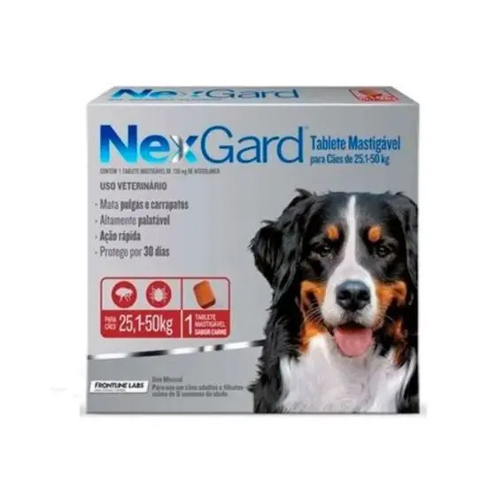 Nexgard para Perros de 25.1 Kg a 50 Kg X 1 UND (agotado)