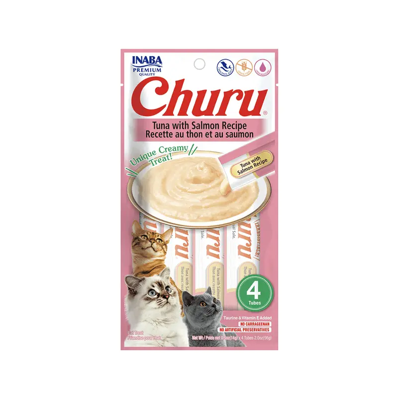 Churu Tuna With Salmon Recipe – Sabor Atún Y Salmón 14 Gr X 4 Tubos