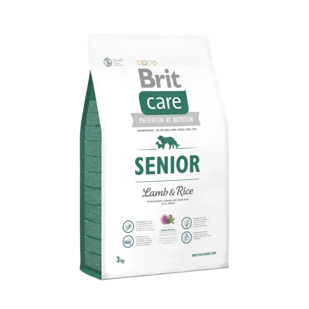 Brit Care Senior Lamb & Rice 3 Kg – Adulto Mayor – Cordero y Arroz
