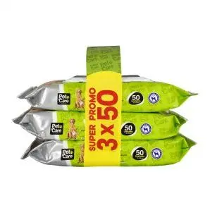 PET CARE – TRIPACK Toallas Húmedas Limón