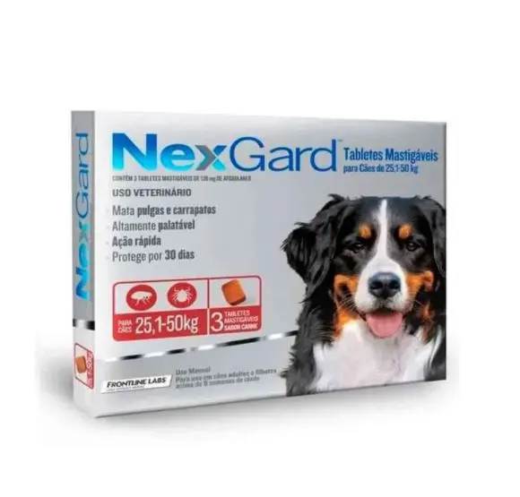 Nexgard para Perros de 25.1 Kg a 50 Kg X 3 UND