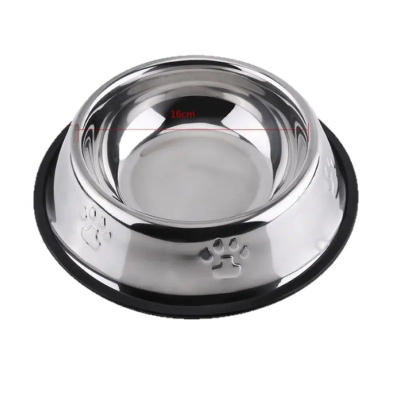 Plato de Acero Inoxidable con antideslizante 22 cm