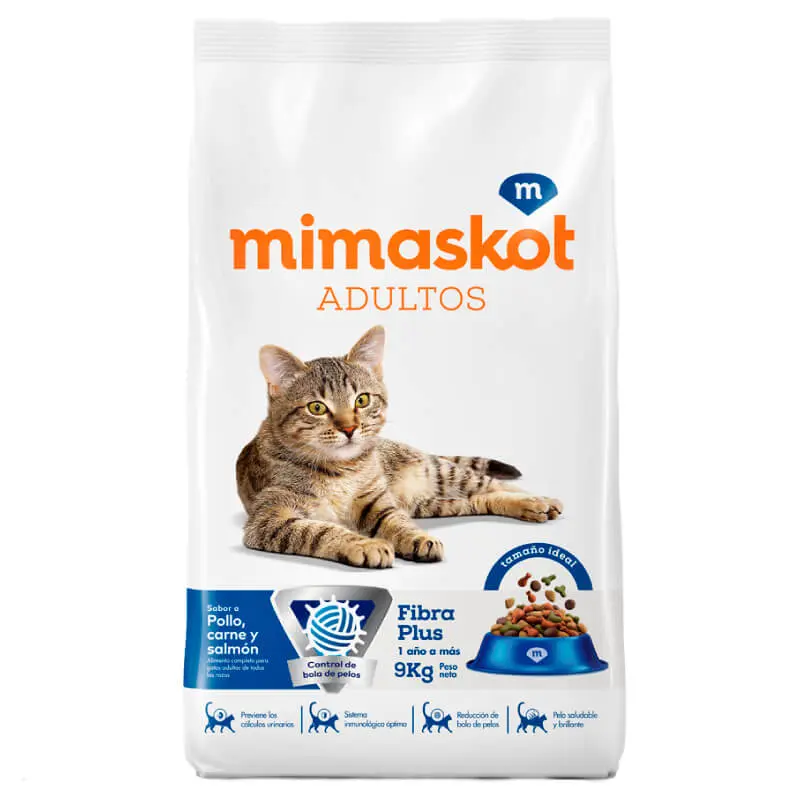 MIMASKOT Gato Adulto – Pollo y Carne 9 Kg