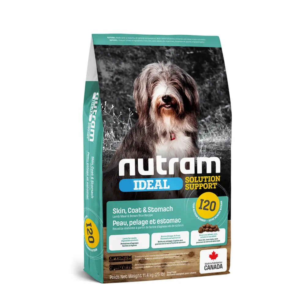 Nutram® I20 Ideal Sensitive Skin Coat & Stomach 2 Kg.| Piel y Estomago Sensible