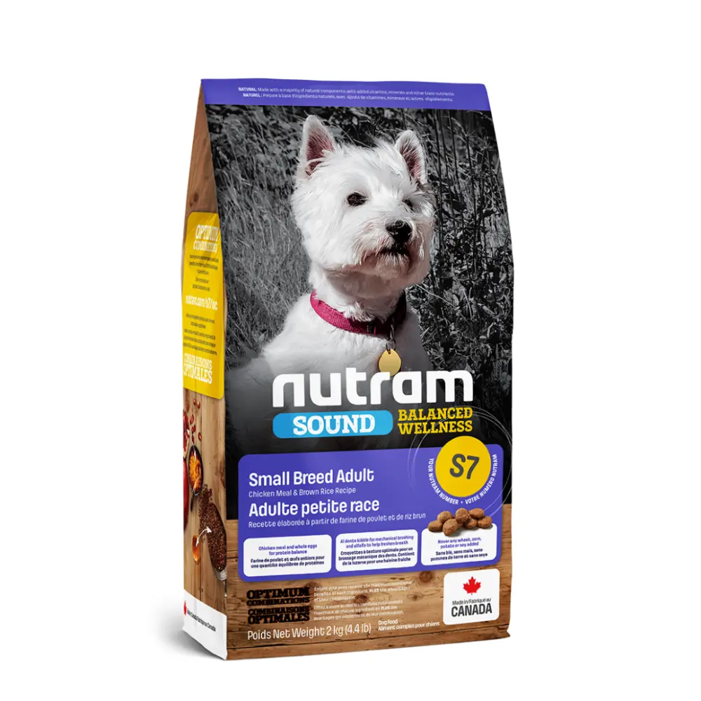 Nutram® S7 Sound Small Breed Adul Dog 5.4 Kg.| Adulto Razas Pequeñas