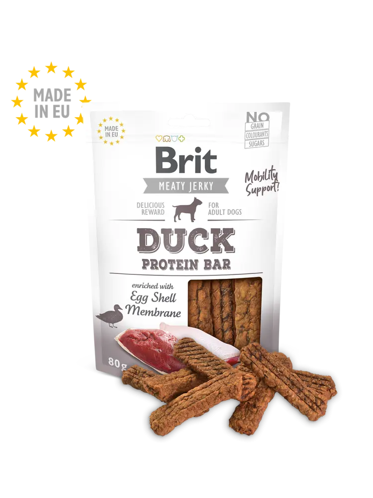 Brit Jerky Snack Pato Protein Bar 80gr