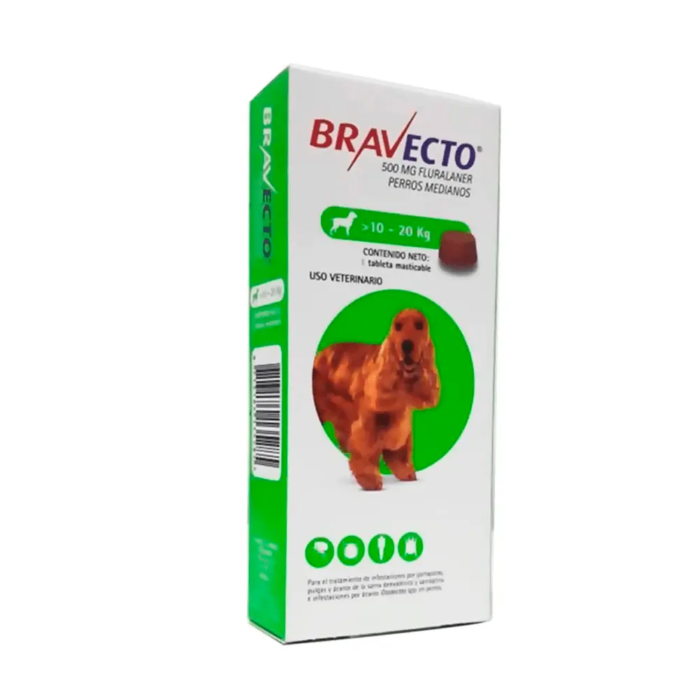 BRAVECTO® Antipulgas 10 – 20 Kg