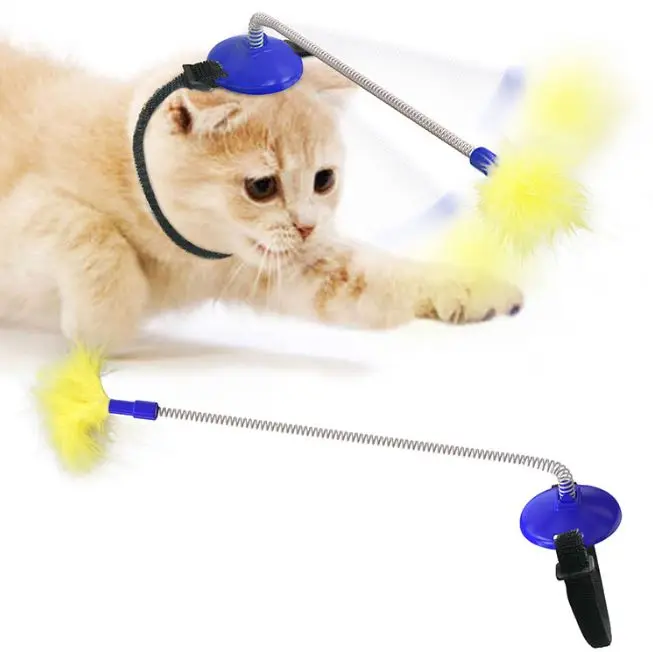 Cat Self Toy – Juguete con Pluma en la Cabeza