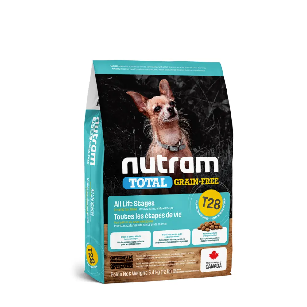 Nutram® T28 Total Grain-Free Salmón & Trout Small 2 Kg.| Salmón y Trucha