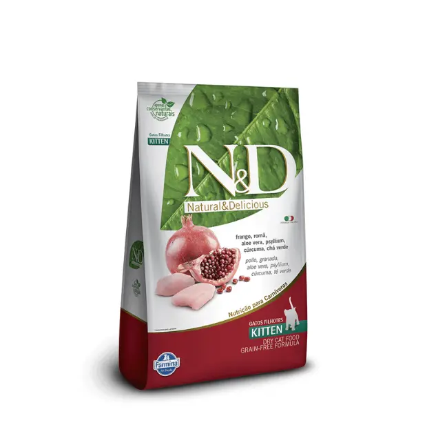 N&D Feline Kitten Frango E Roma – Gatito Pollo Y Granada 7.5 Kg