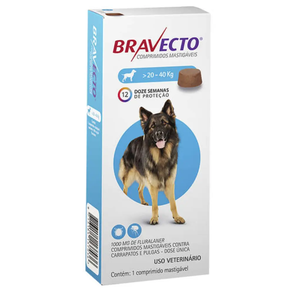BRAVECTO® Antipulgas 20 – 40 Kg