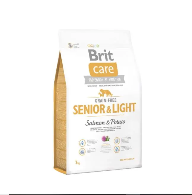 Brit Care Grain-Free Senior Light Salmón y Potato 3 Kg