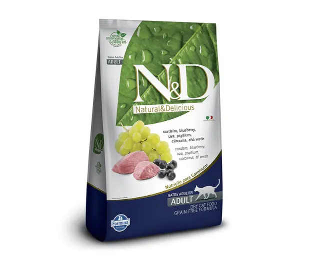 N&D Feline Cordeiro E Blueberry – Cordero Y Arándano 1.5 Kg (AGOTADO)