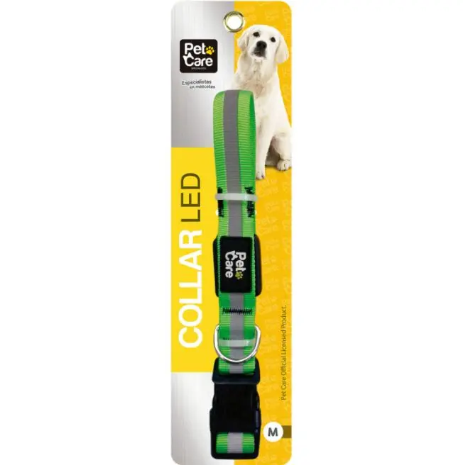 PET CARE – Collar Led Reflectiva Talla M
