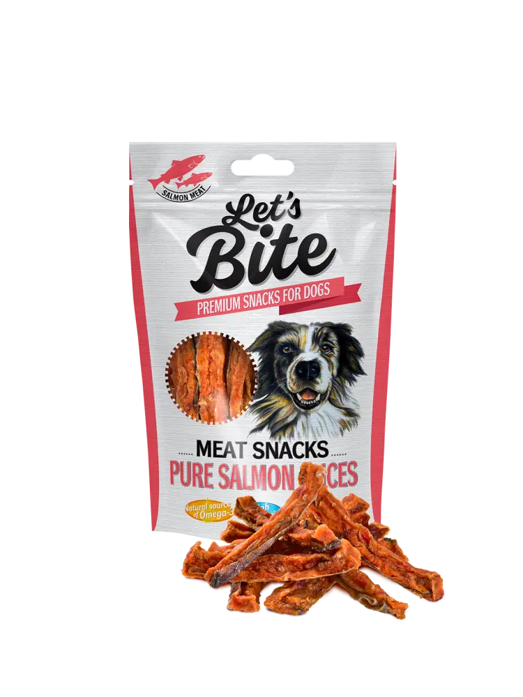 Let’s Bite MEAT SNACKS PURE SALMON SLICES 80 gr