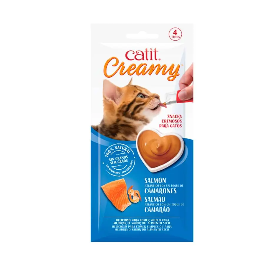 Cat It Creamy Salmón Con Camarones 4x10gr