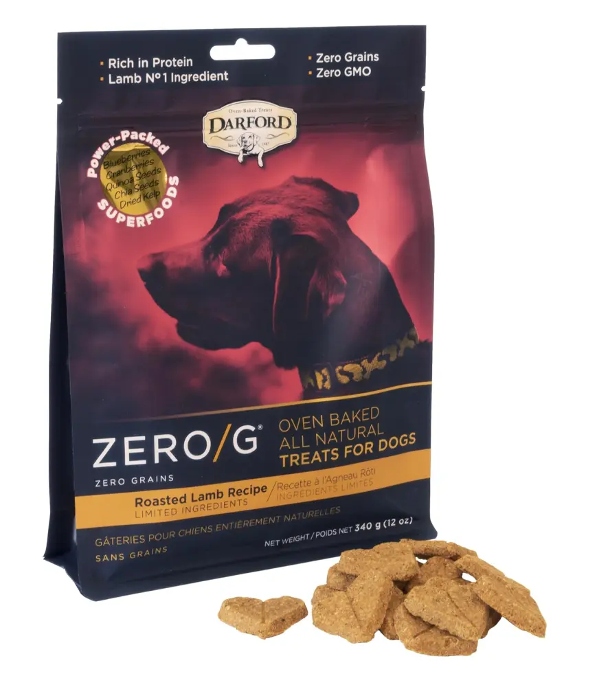 Darford Zero/G Roasted Lamb Cordero Dog 170g – Premio para Mascota