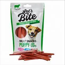 Let’s Bite MEAT SNACKS PUPPY LAMB STRIPES 80 gr