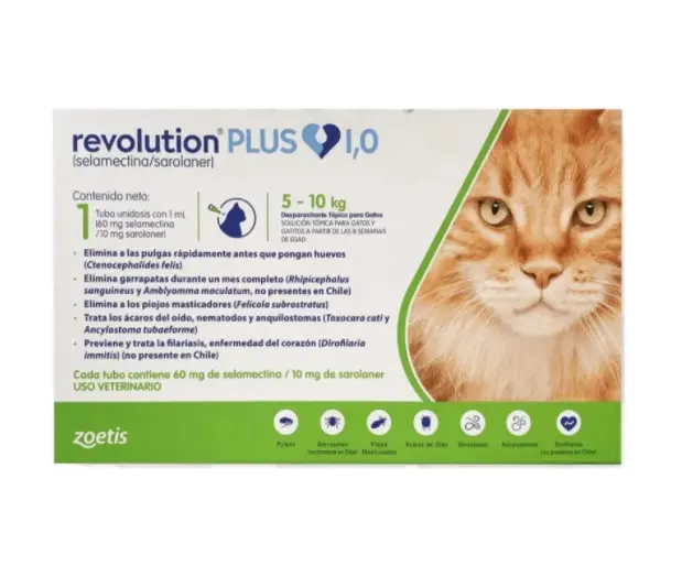 Revolution Plus 1 ML  5 – 10 Kg. x Unidad