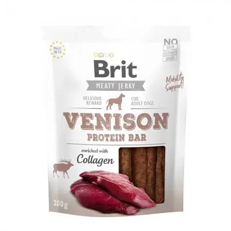 Brit Jerky Venison Protein Bar X 200 G – Barritas De Proteina De Venado (AGOTADO)