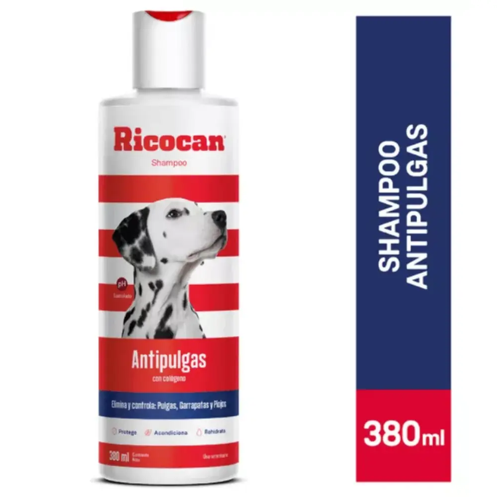 Ricocan Shampoo Antipulgas Frasco 380 Ml