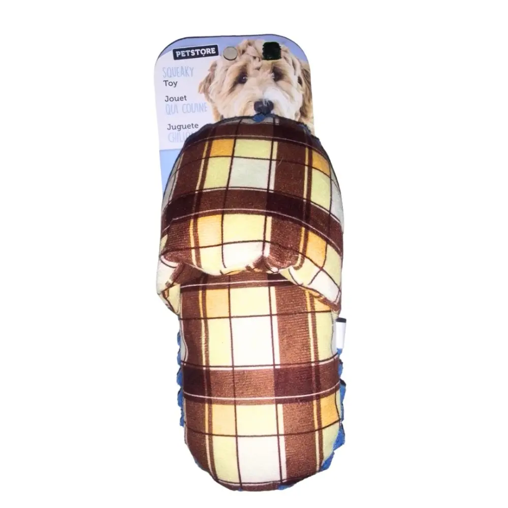 Juguete Chillón Pantufla Cuadros